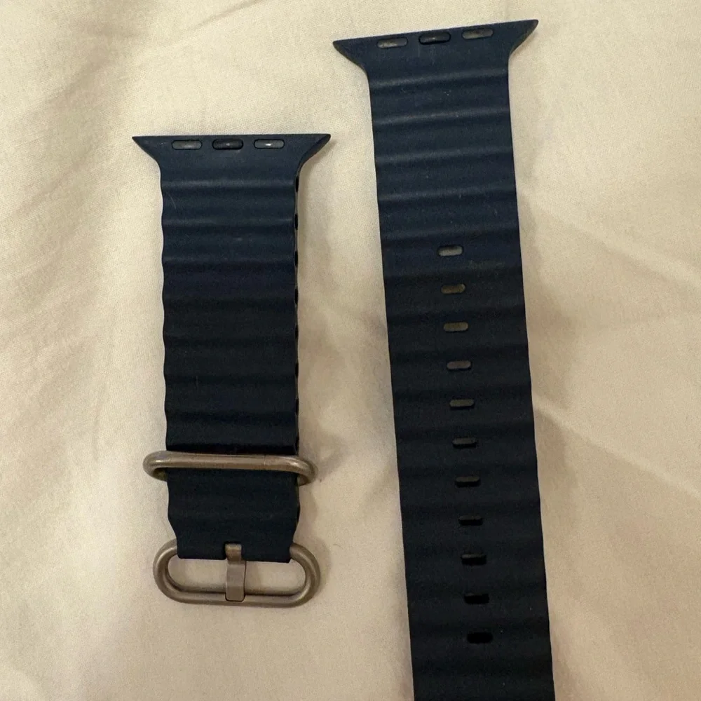 Apple navy Silicone Watch Strap